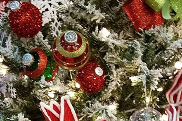 Santa's corporate holiday party tree