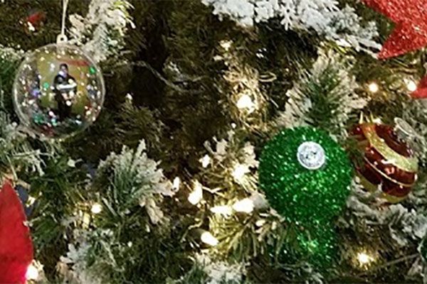 Santa's X-Mas tree for Company holiday Party